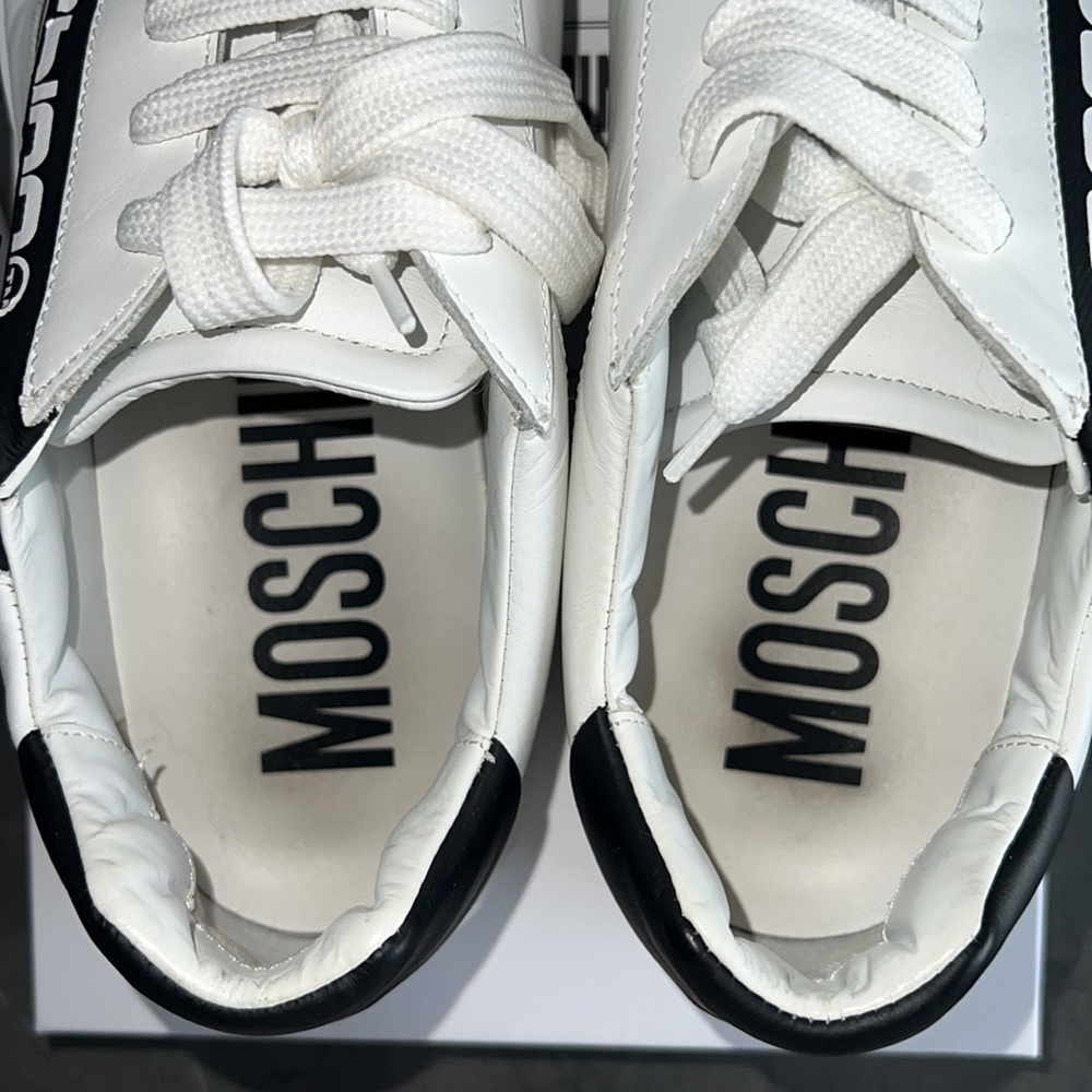 Moschino white/black sneakers for men - Picture 13 of 17